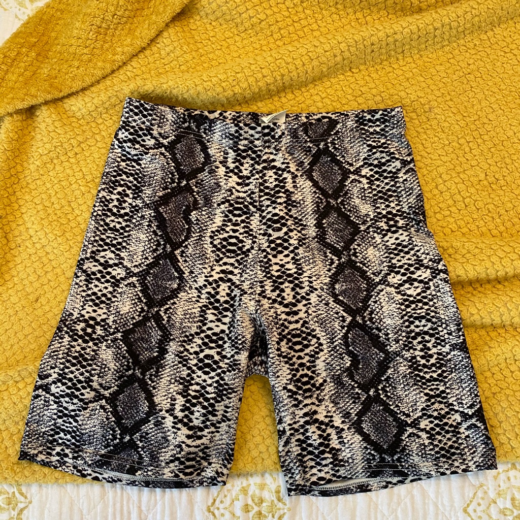 Python Print Lycra Shorts